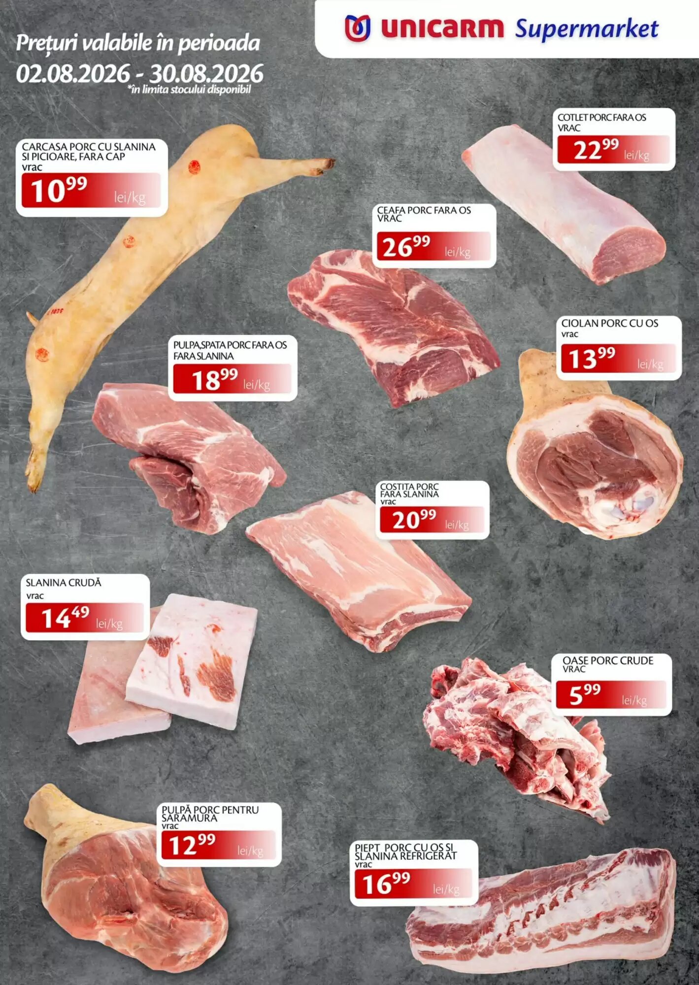 Catalogul cu oferte Unicarm valabil de la 02.08.2026 - Pagina 1.