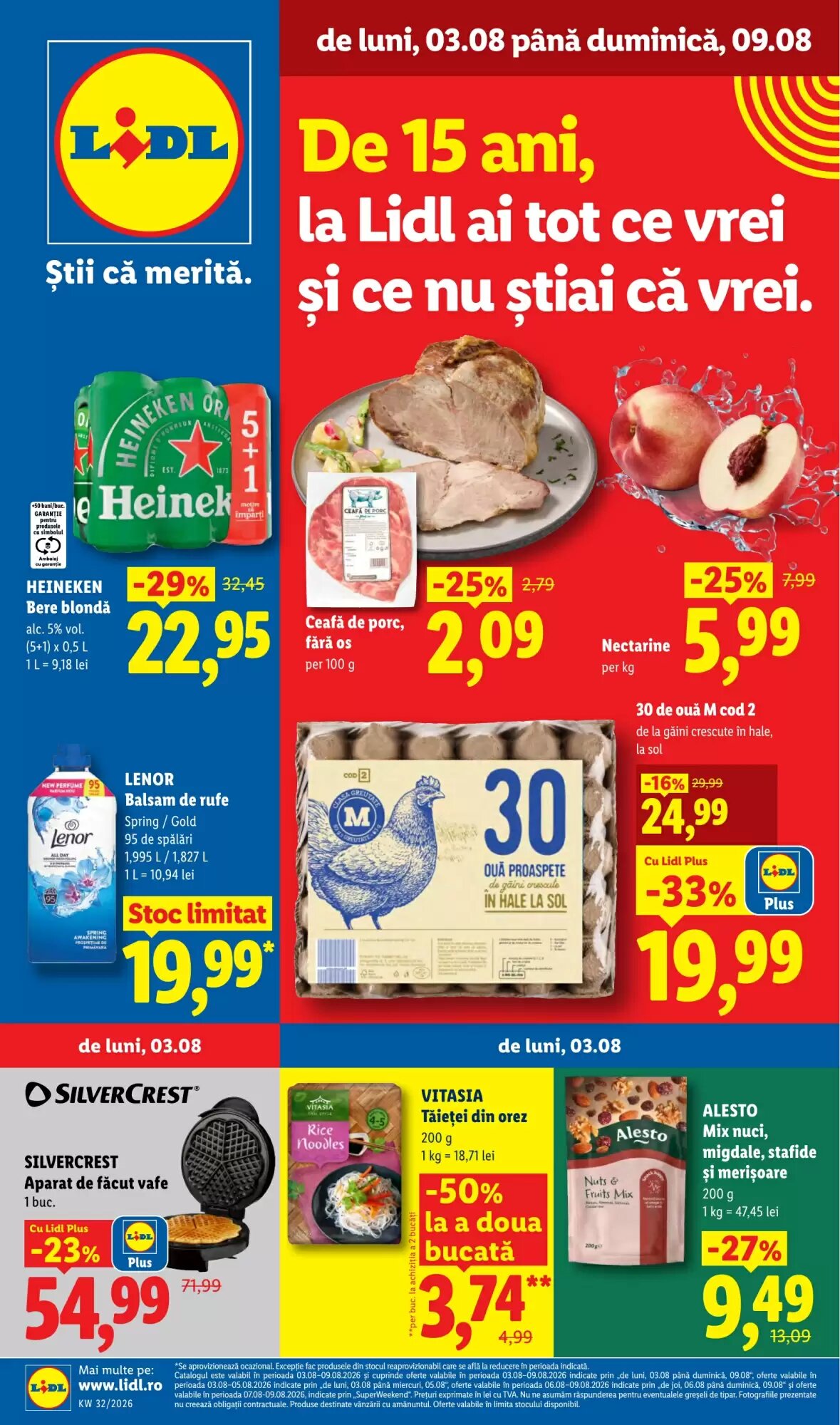 Catalogul cu oferte Lidl valabil de la 03.08.2026 - Pagina 1.