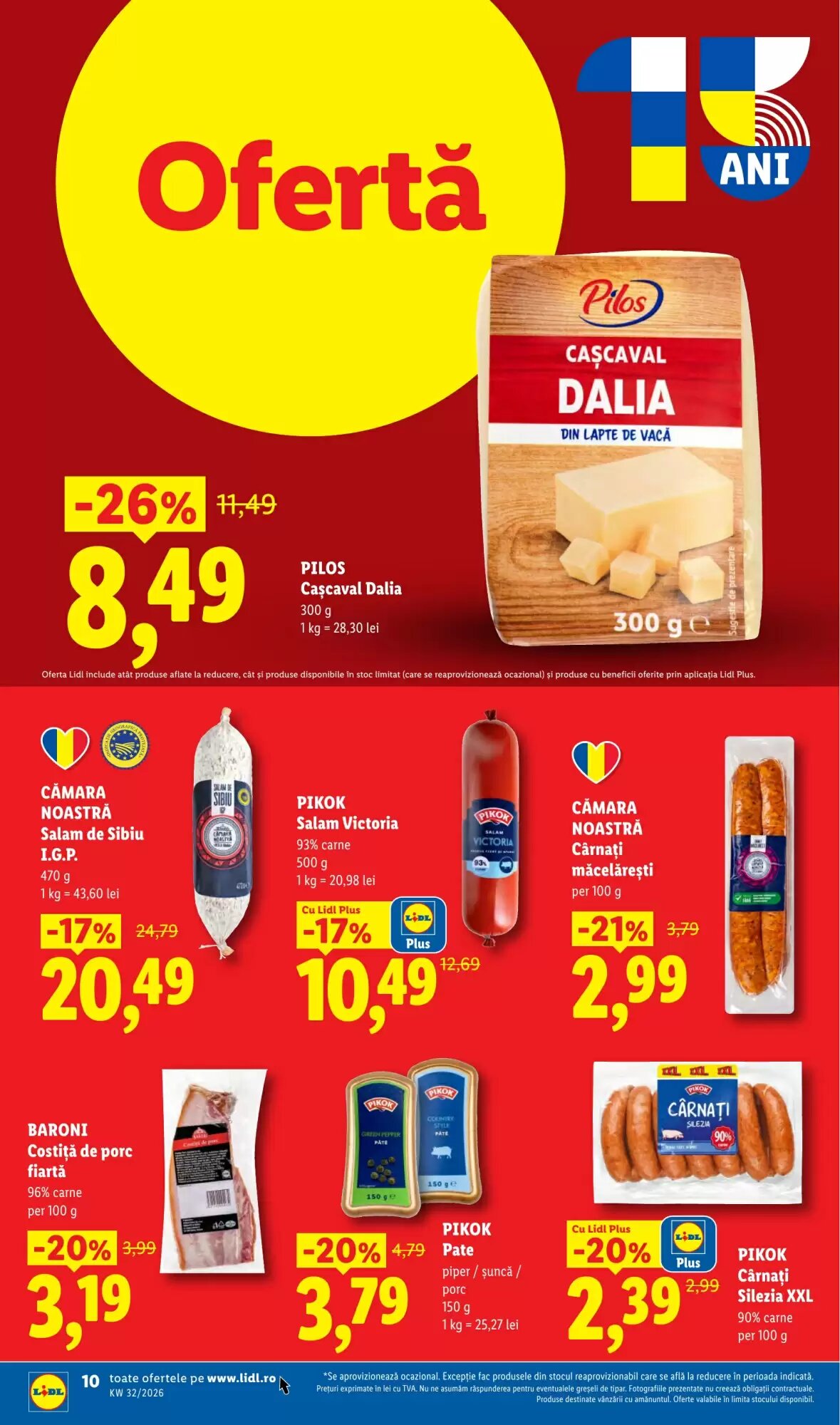 Catalogul cu oferte Lidl valabil de la 03.08.2026 - Pagina 10.
