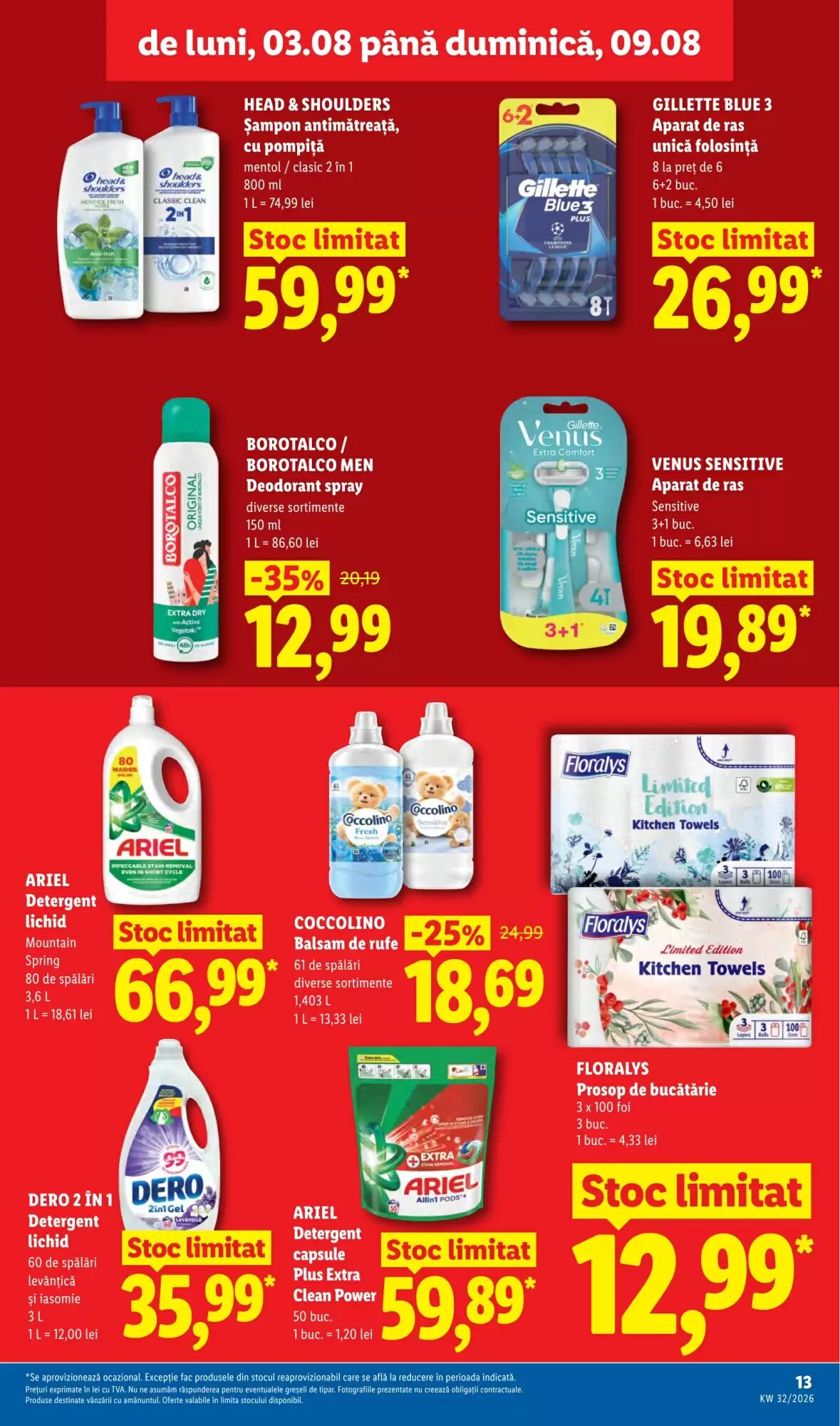 Catalogul cu oferte Lidl valabil de la 03.08.2026 - Pagina 13.