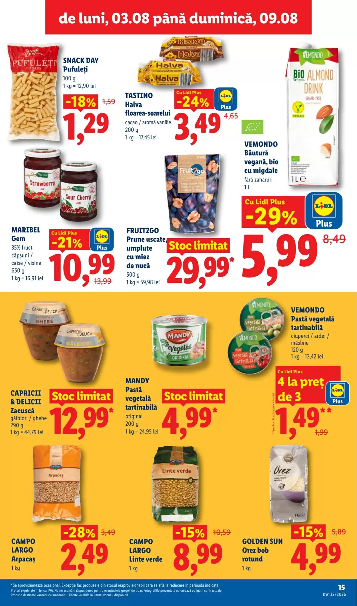 Catalogul cu oferte Lidl valabil de la 03.08.2026 - Pagina 15.