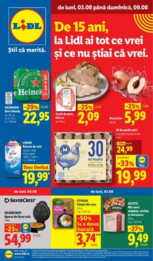 Catalogul cu oferte Lidl valabil de la 03.08.2026