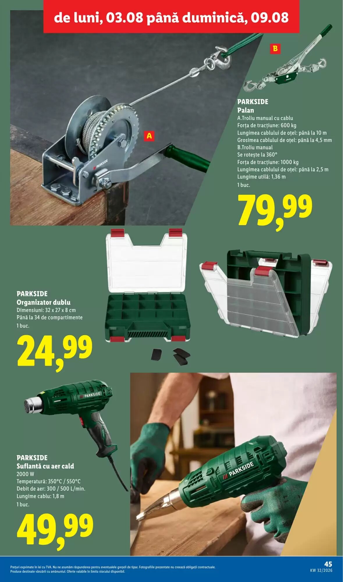 Catalogul cu oferte Lidl valabil de la 03.08.2026 - Pagina 45.