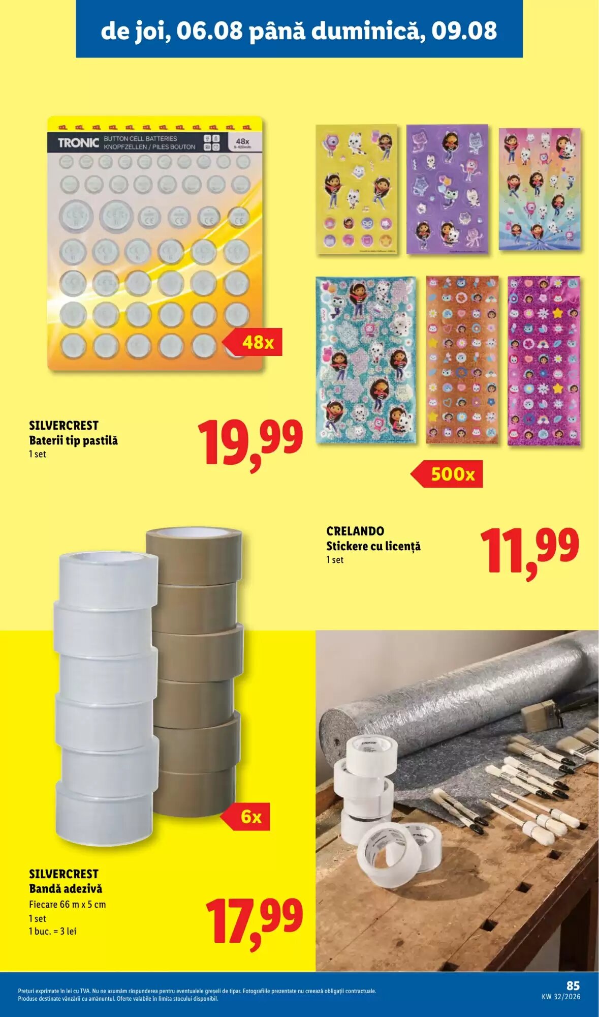 Catalogul cu oferte Lidl valabil de la 03.08.2026 - Pagina 85.