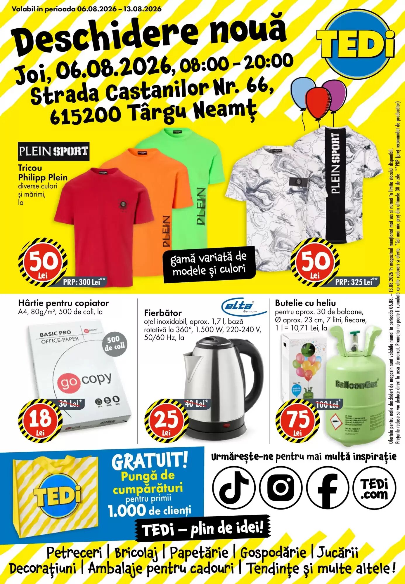Catalogul cu oferte TEDI valabil de la 04.08.2026 - Pagina 1.