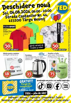 Catalogul cu oferte TEDI valabil de la 04.08.2026