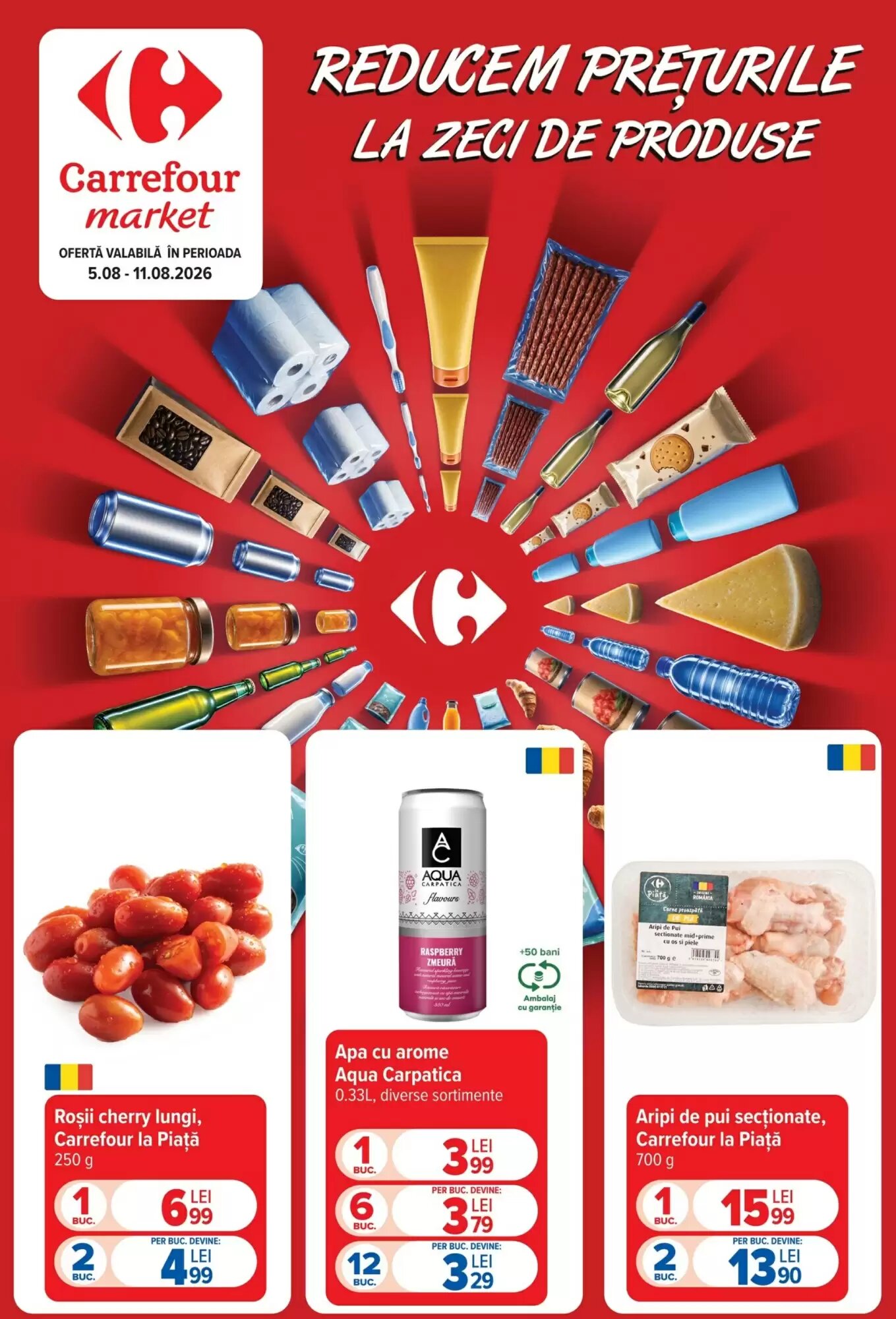 Catalogul cu oferte Carrefour Market valabil de la 05.08.2026 - Pagina 1.