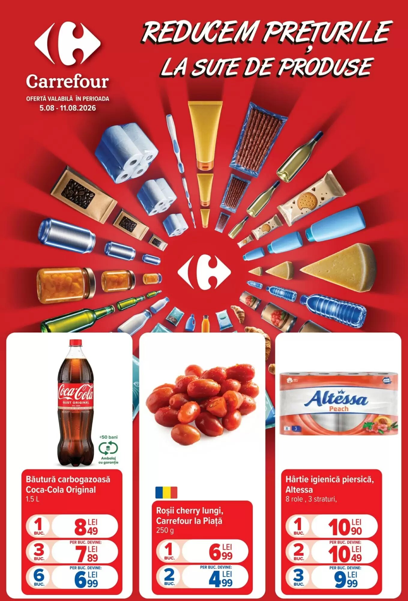 Catalogul cu oferte Carrefour valabil de la 05.08.2026 - Pagina 1.