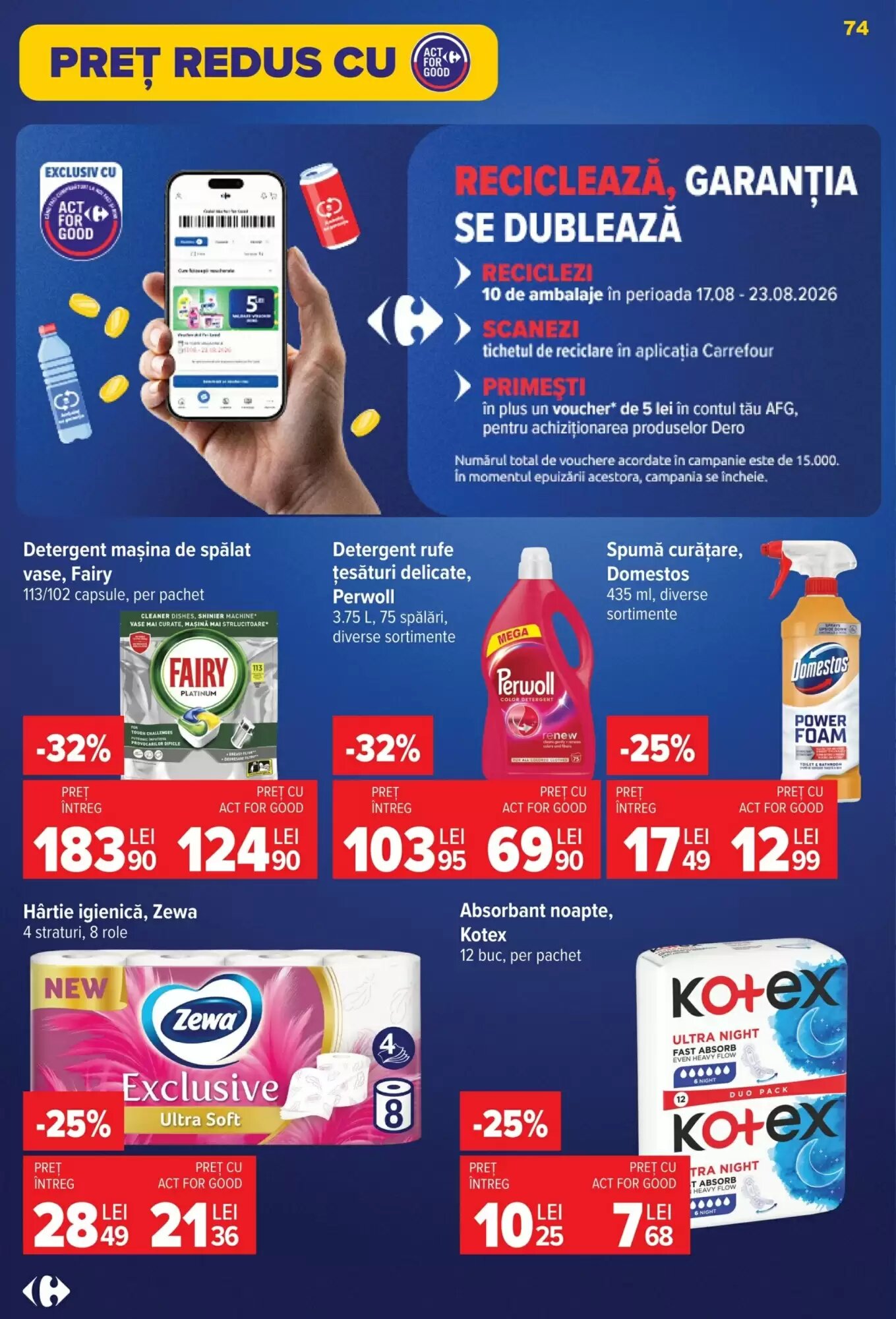 Catalogul cu oferte Carrefour valabil de la 05.08.2026 - Pagina 74.