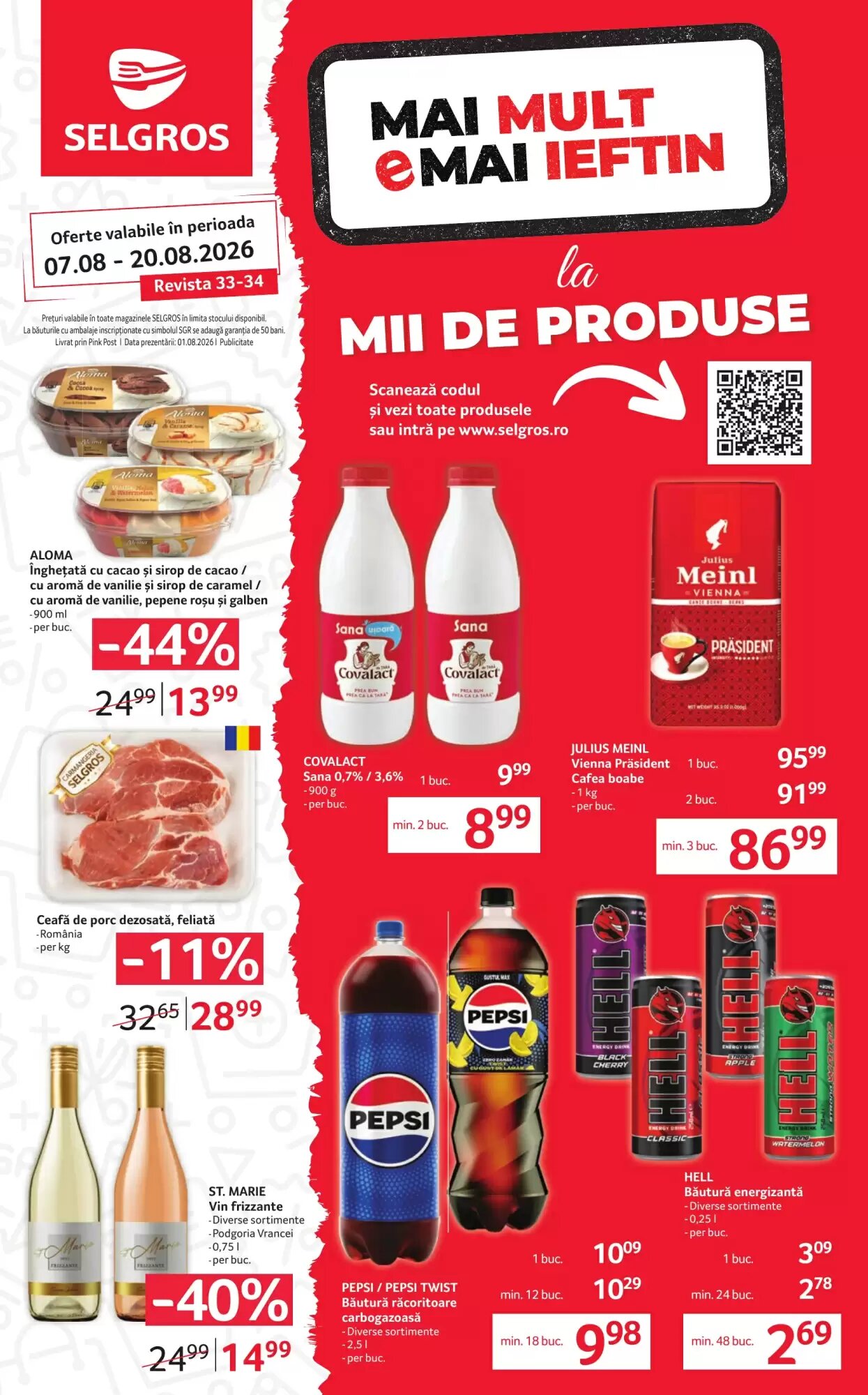 Catalogul cu oferte Selgros valabil de la 07.08.2026 - Pagina 1.