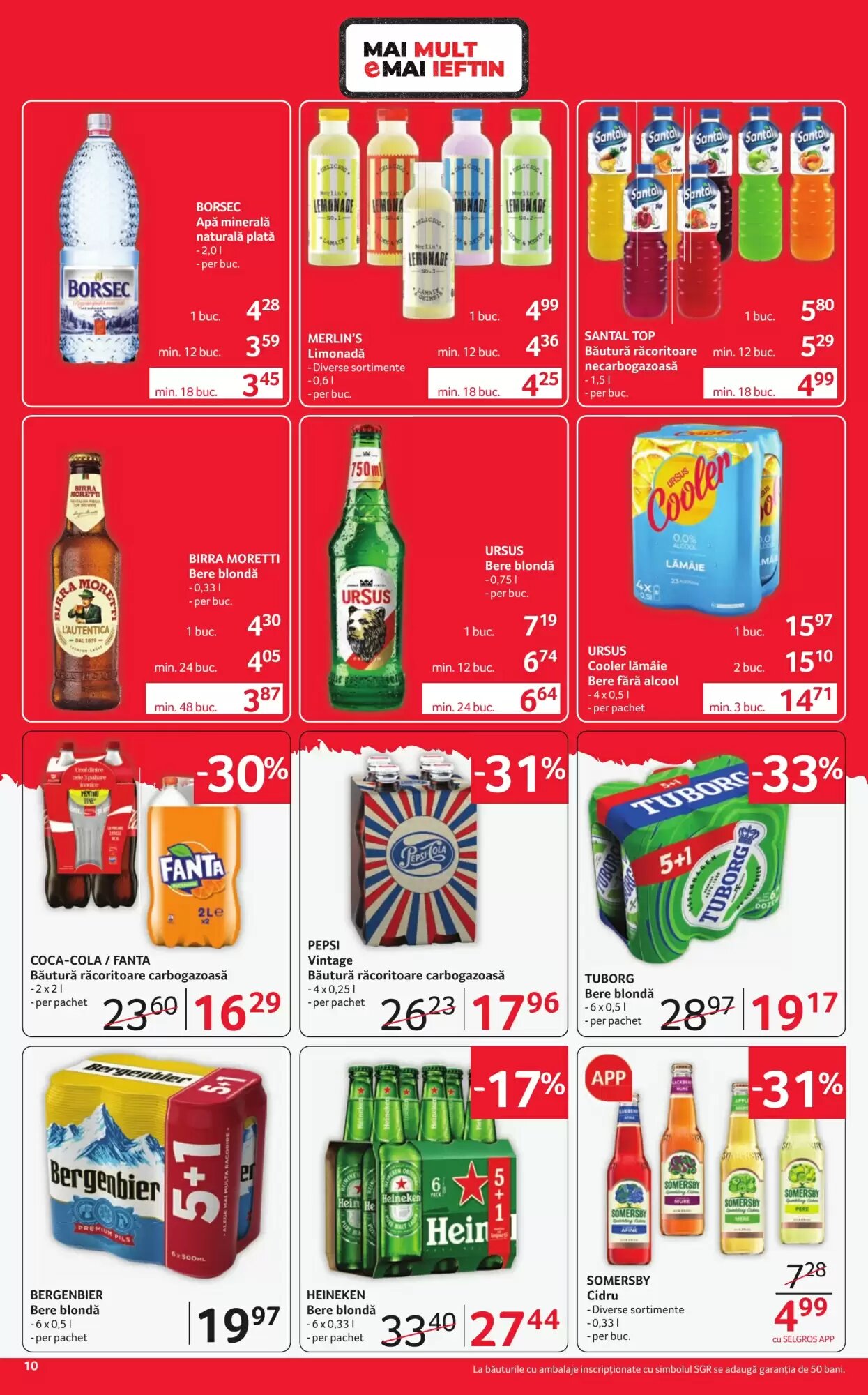 Catalogul cu oferte Selgros valabil de la 07.08.2026 - Pagina 10.