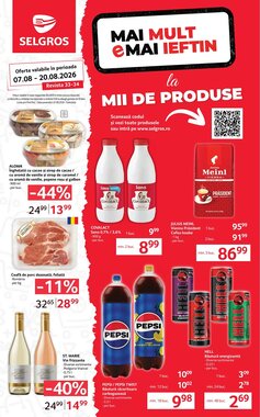 Catalogul cu oferte Selgros valabil de la 07.08.2026