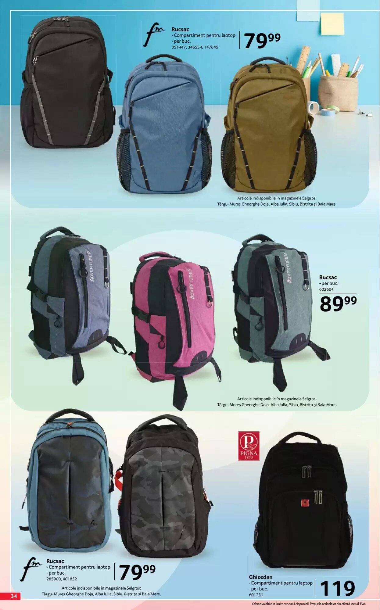 Catalogul cu oferte Selgros valabil de la 07.08.2026 - Pagina 34.