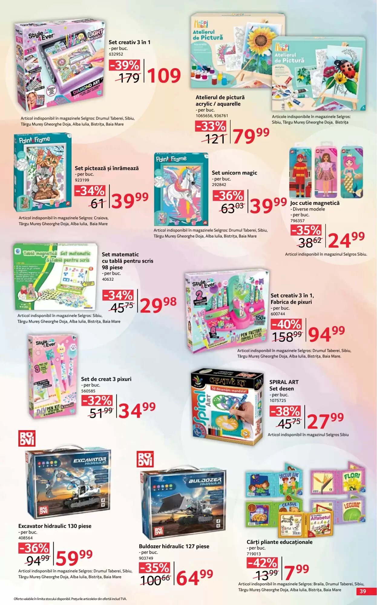 Catalogul cu oferte Selgros valabil de la 07.08.2026 - Pagina 39.