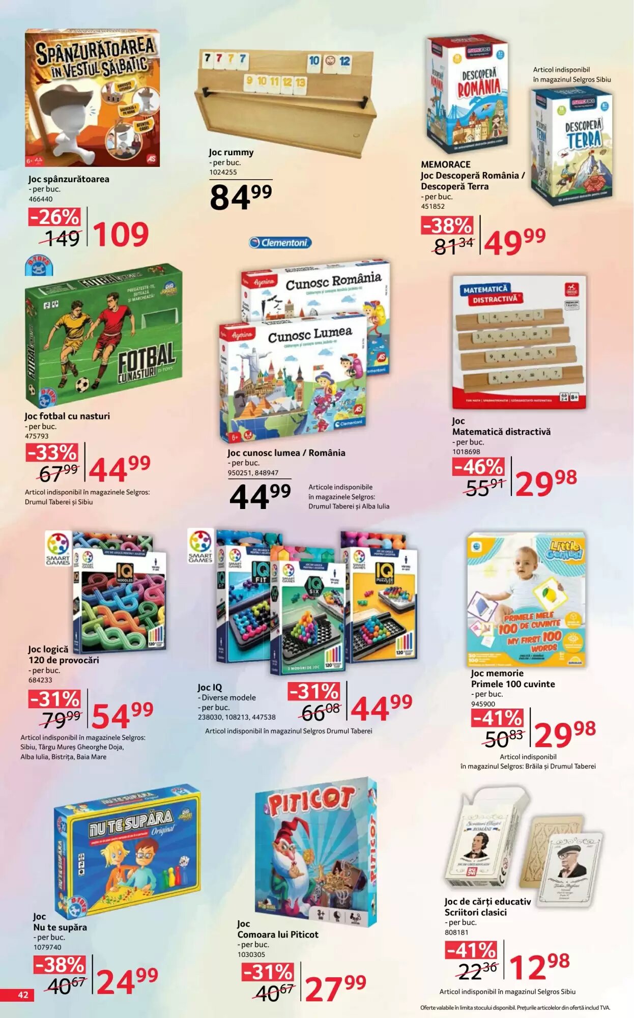 Catalogul cu oferte Selgros valabil de la 07.08.2026 - Pagina 42.