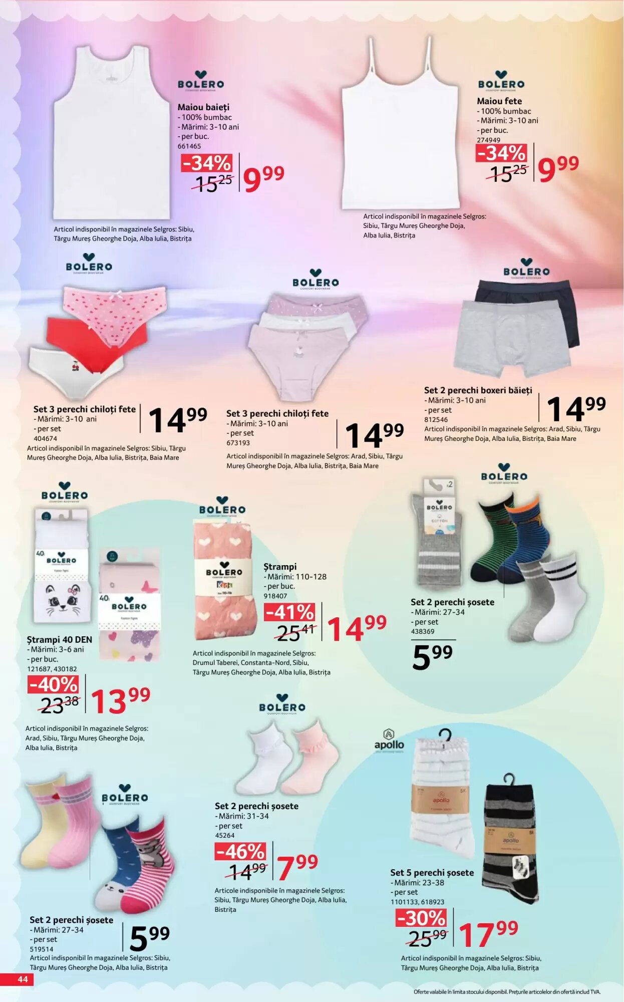 Catalogul cu oferte Selgros valabil de la 07.08.2026 - Pagina 44.