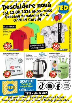 Catalogul cu oferte TEDI valabil de la 08.08.2026