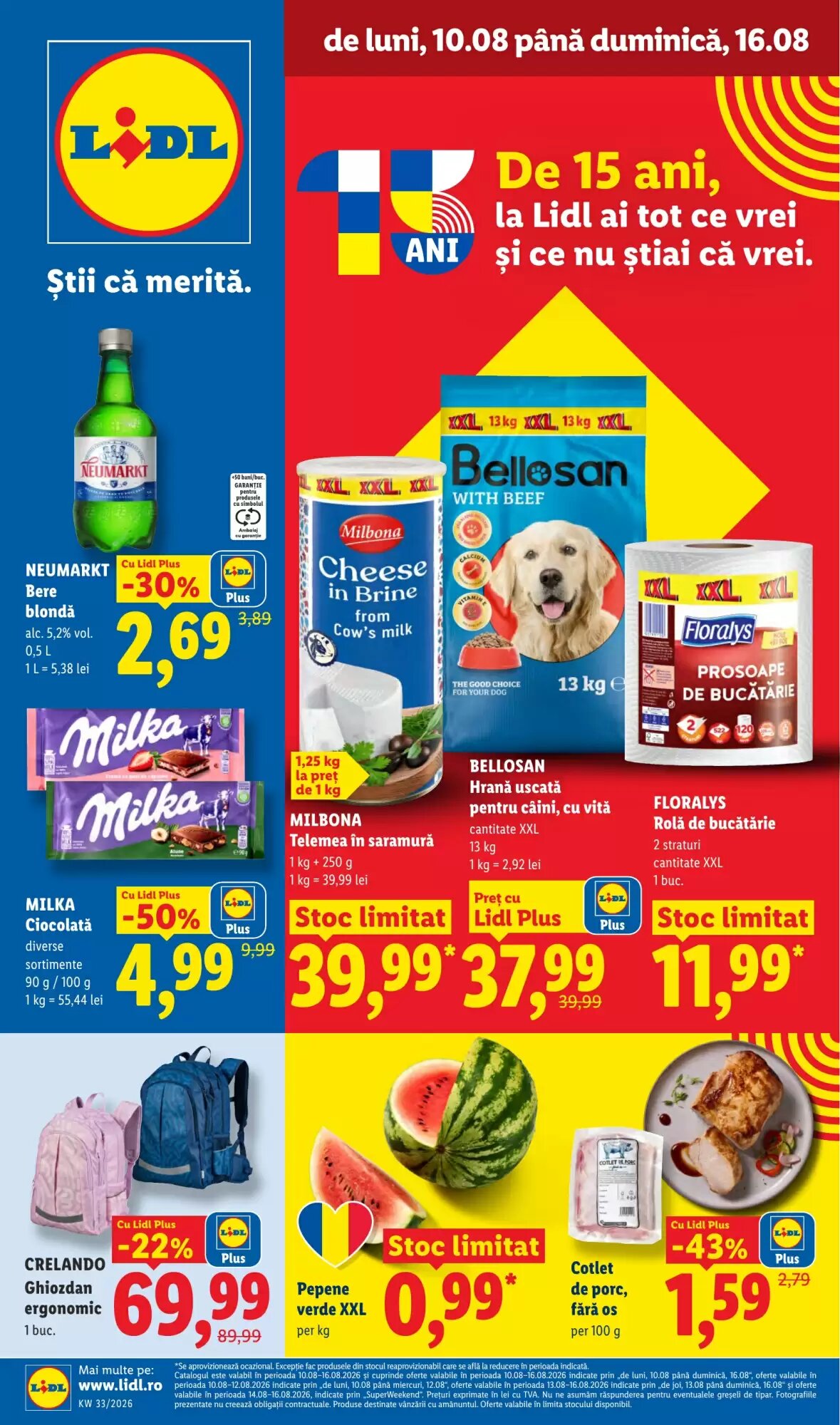 Catalogul cu oferte Lidl valabil de la 10.08.2026 - Pagina 1.