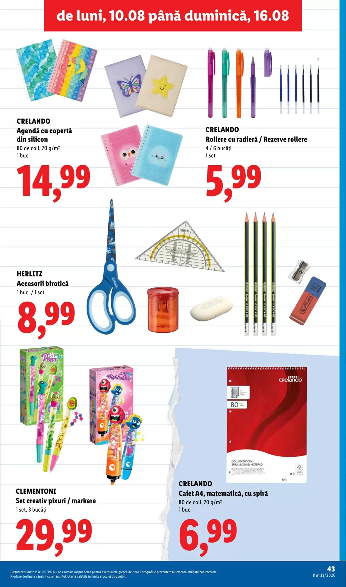 Catalogul cu oferte Lidl valabil de la 10.08.2026 - Pagina 43.