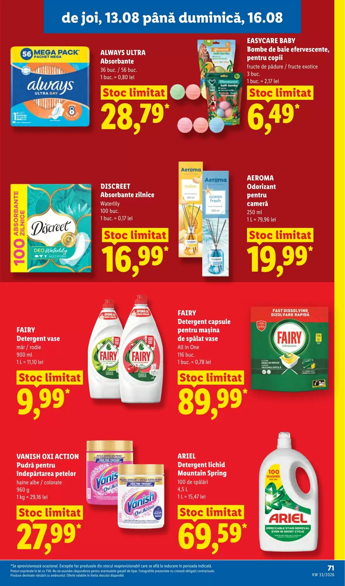 Catalogul cu oferte Lidl valabil de la 10.08.2026 - Pagina 71.