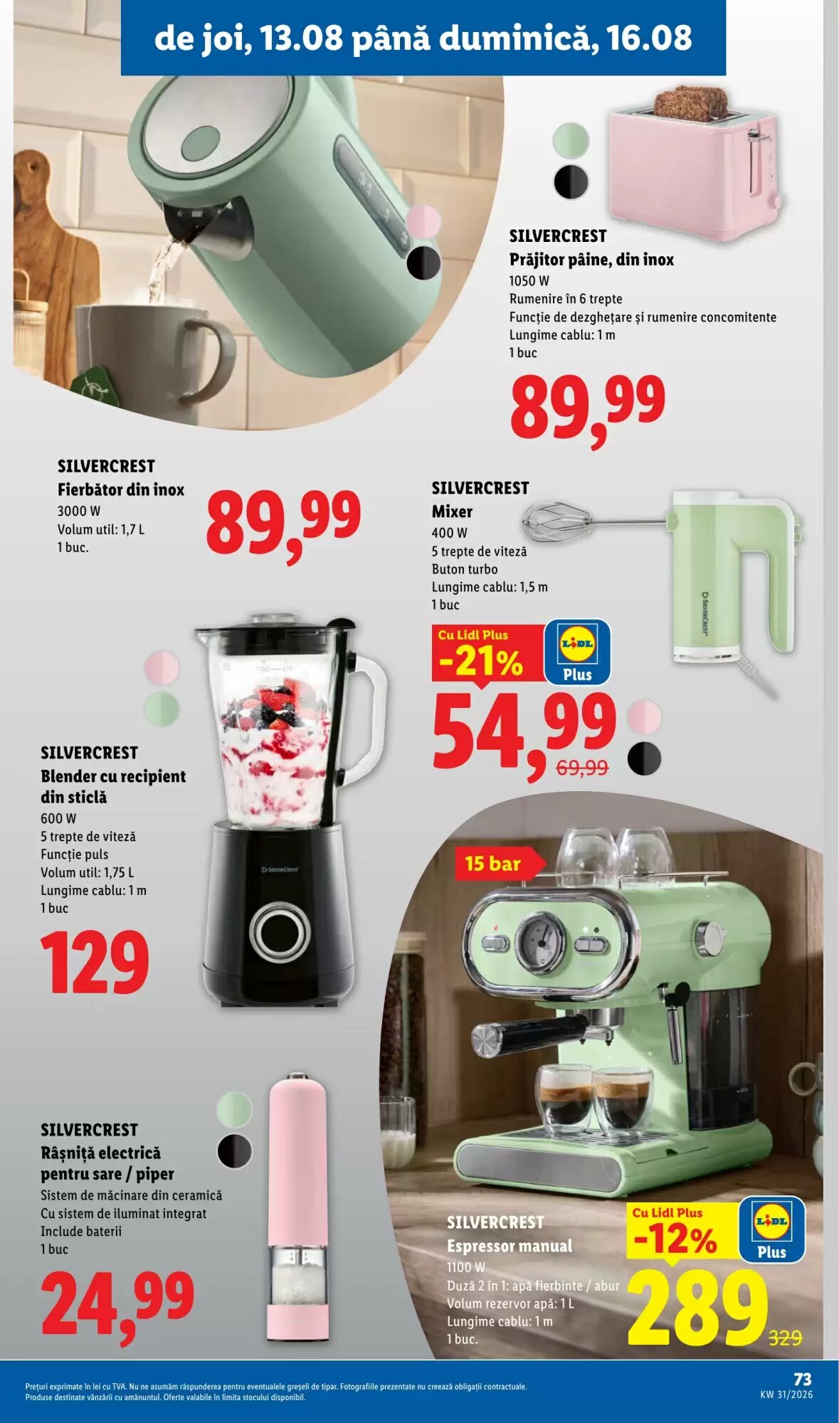 Catalogul cu oferte Lidl valabil de la 10.08.2026 - Pagina 73.