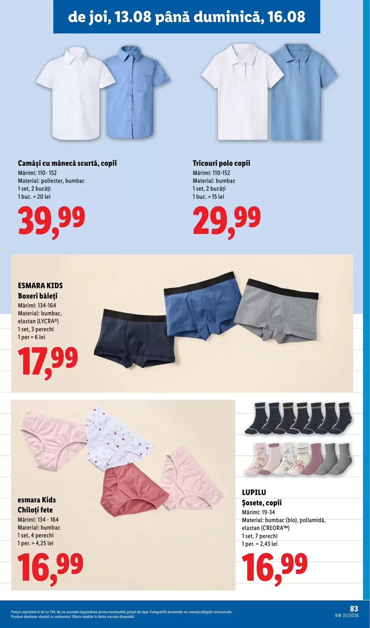Catalogul cu oferte Lidl valabil de la 10.08.2026 - Pagina 83.