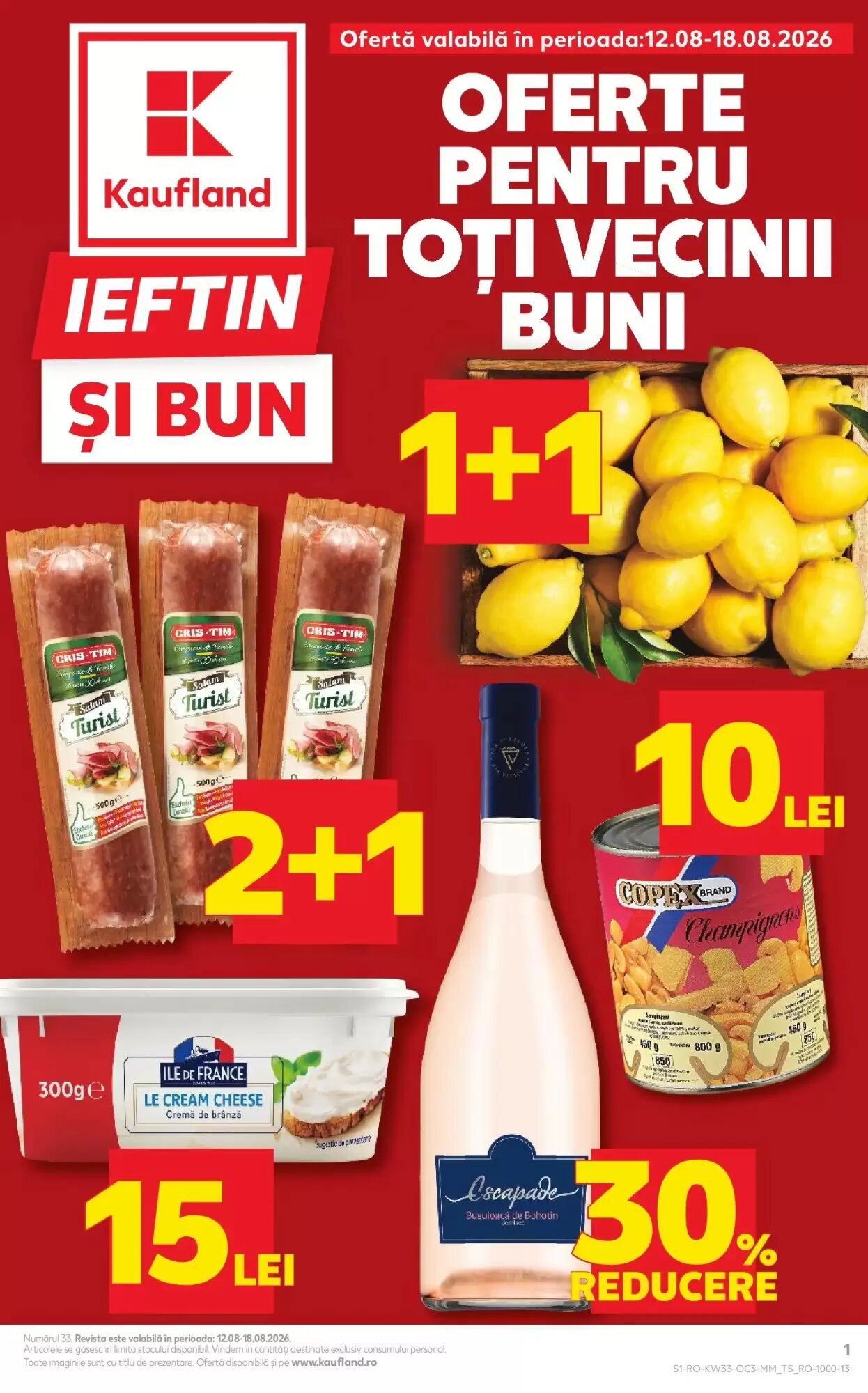 Catalogul cu oferte Kaufland valabil de la 12.08.2026 - Pagina 1.
