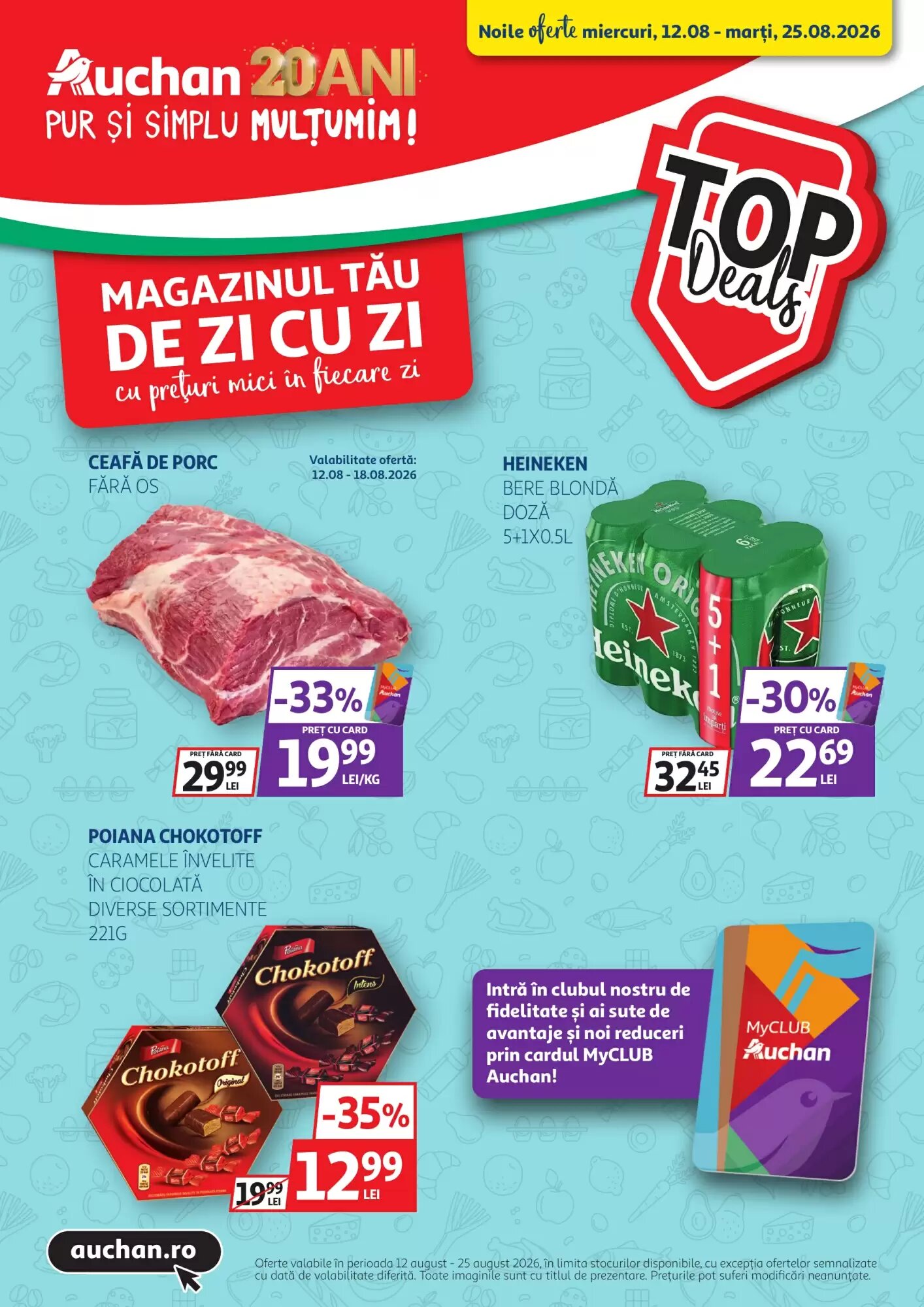 Catalogul cu oferte Auchan valabil de la 12.08.2026 - Pagina 1.