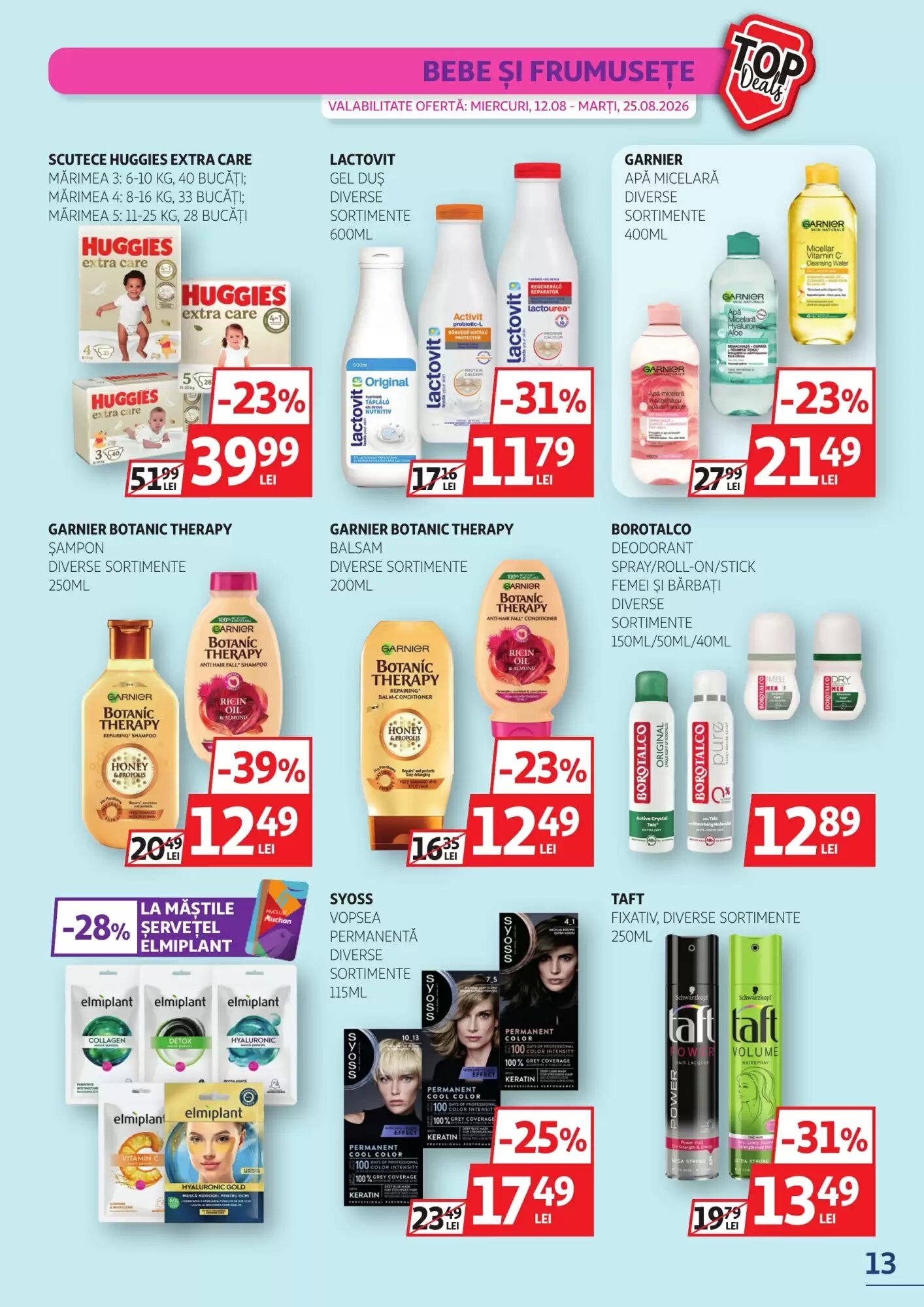 Catalogul cu oferte Auchan valabil de la 12.08.2026 - Pagina 13.