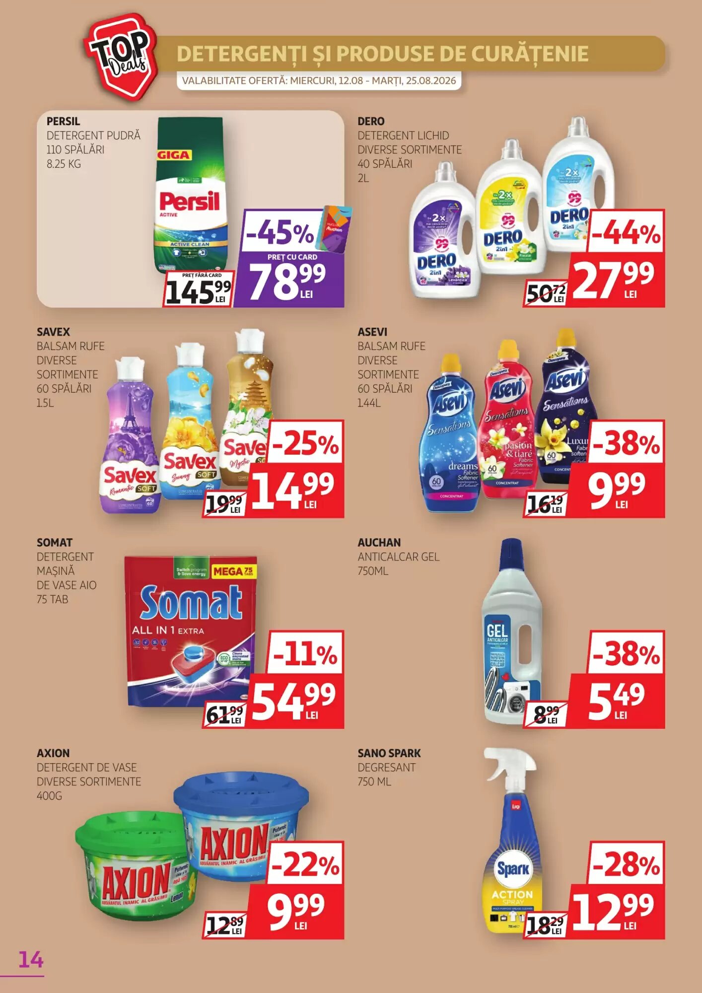 Catalogul cu oferte Auchan valabil de la 12.08.2026 - Pagina 14.