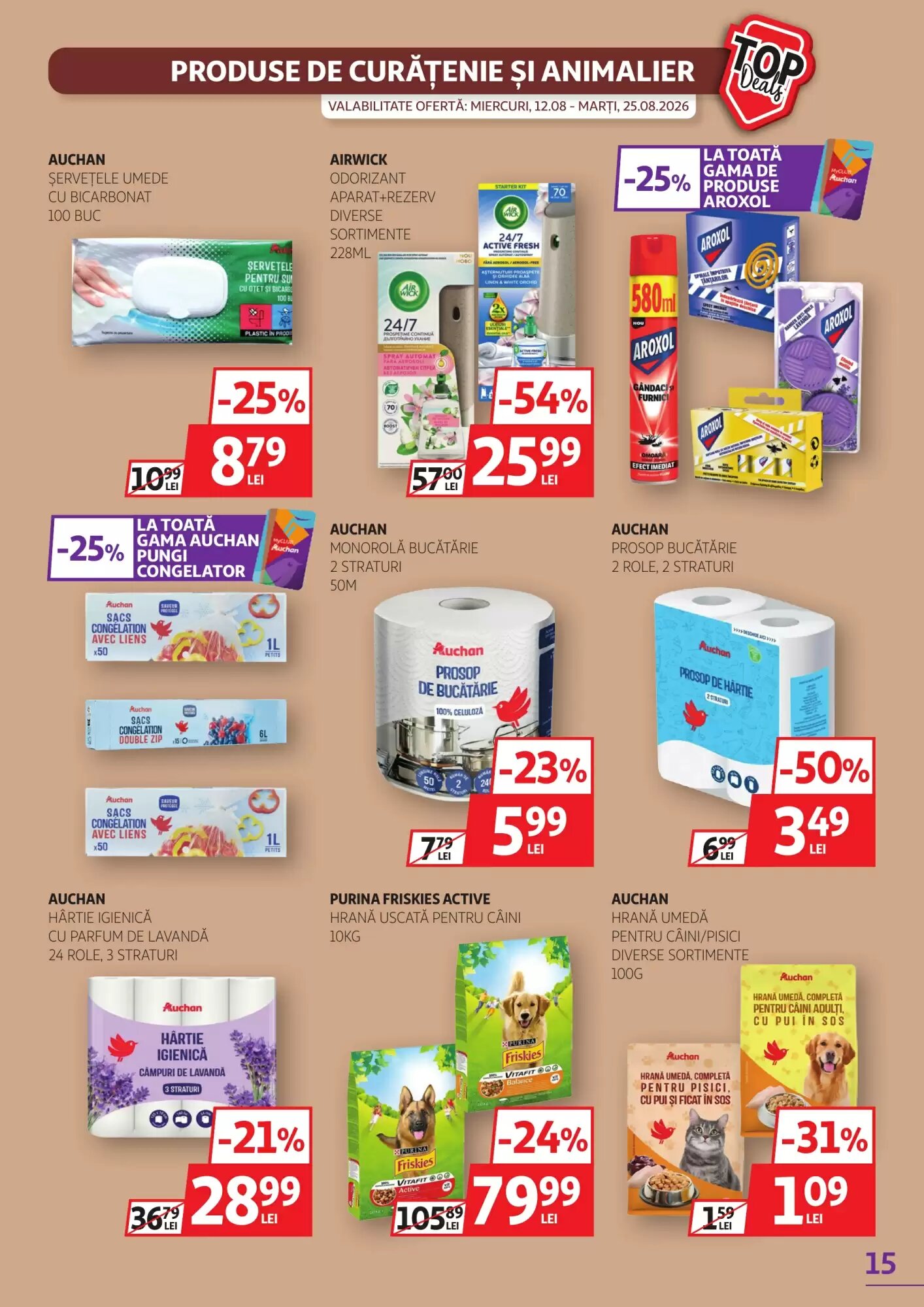 Catalogul cu oferte Auchan valabil de la 12.08.2026 - Pagina 15.