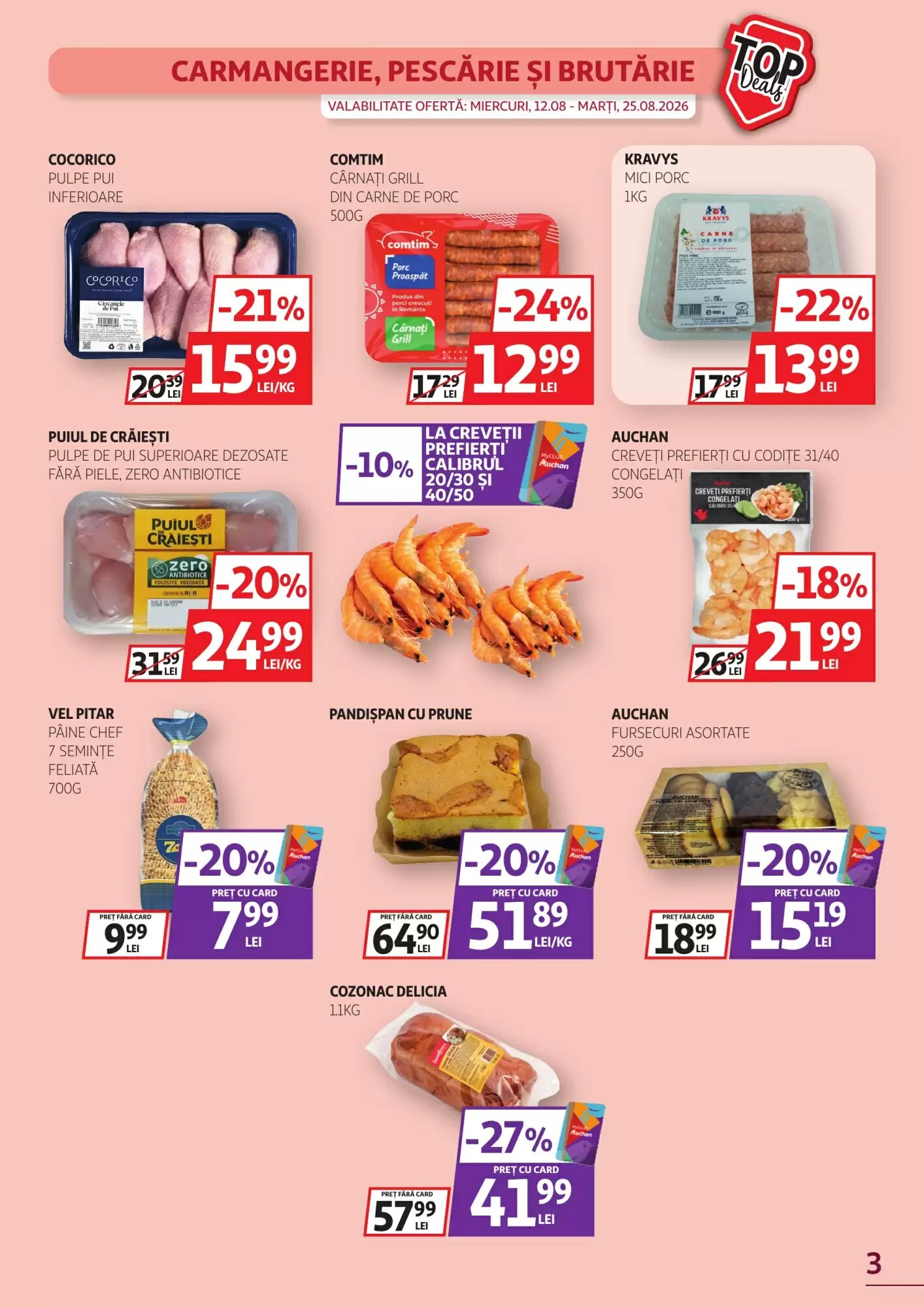 Catalogul cu oferte Auchan valabil de la 12.08.2026 - Pagina 3.