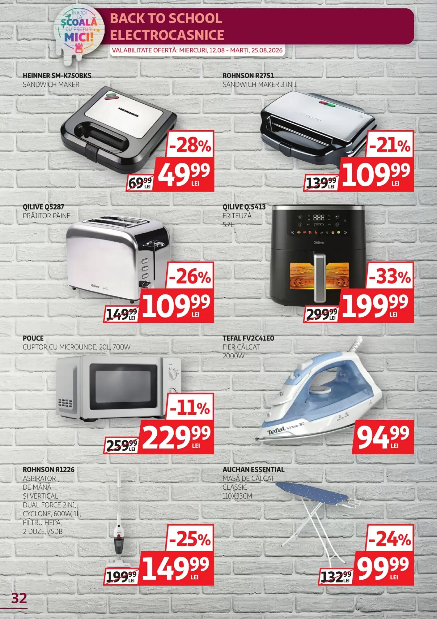 Catalogul cu oferte Auchan valabil de la 12.08.2026 - Pagina 32.