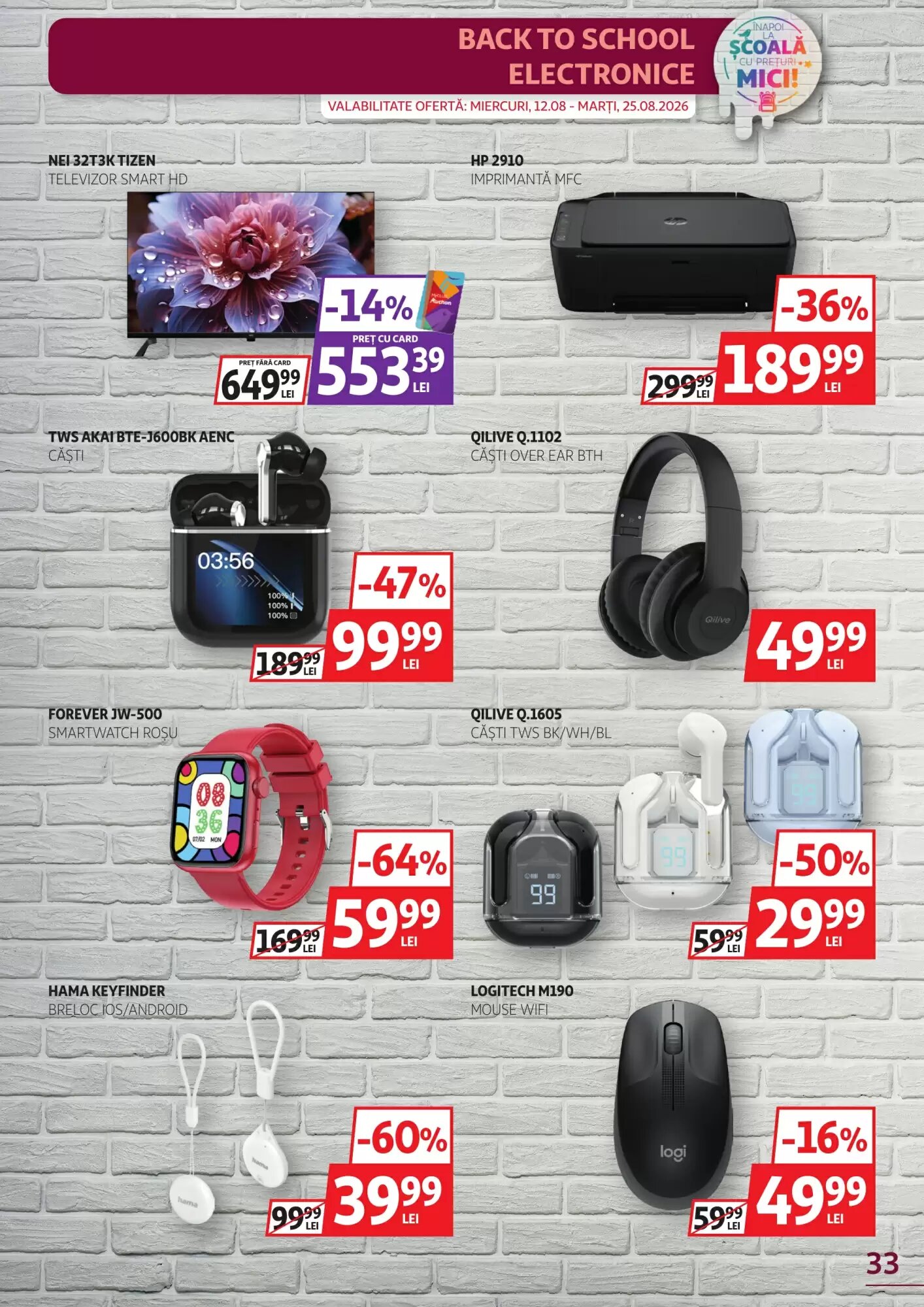 Catalogul cu oferte Auchan valabil de la 12.08.2026 - Pagina 33.