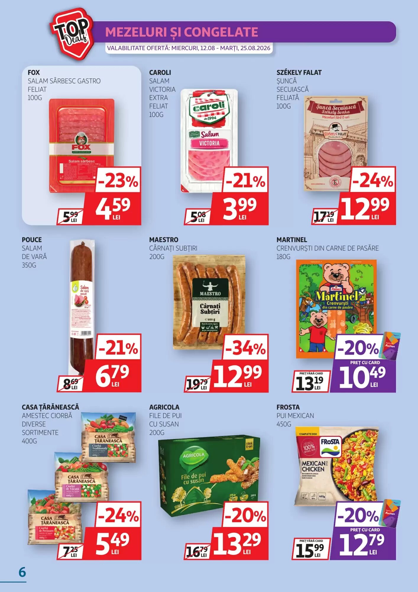Catalogul cu oferte Auchan valabil de la 12.08.2026 - Pagina 6.