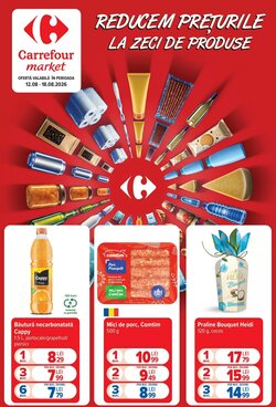Catalogul cu oferte Carrefour Market valabil de la 12.08.2026