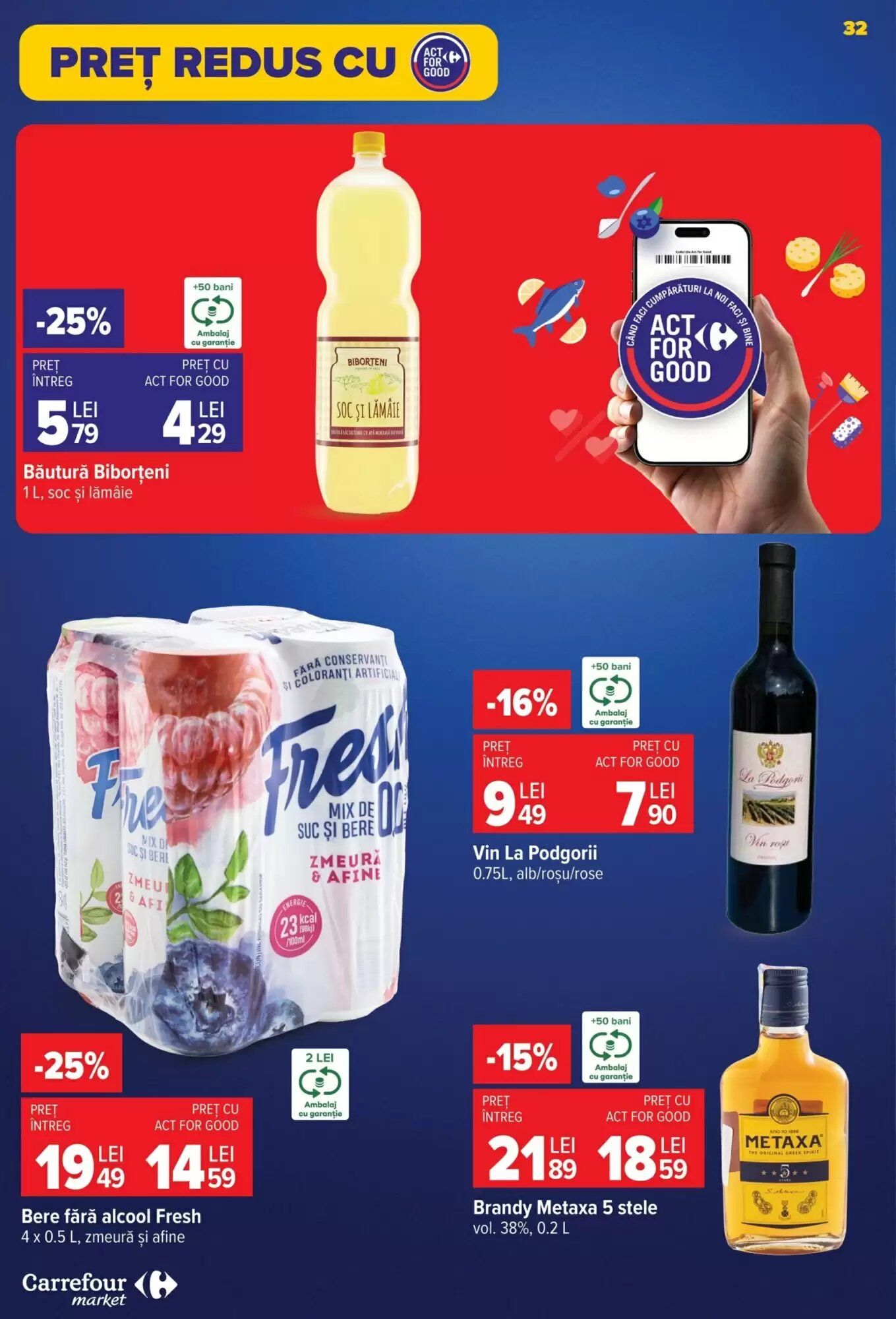 Catalogul cu oferte Carrefour Market valabil de la 12.08.2026 - Pagina 32.