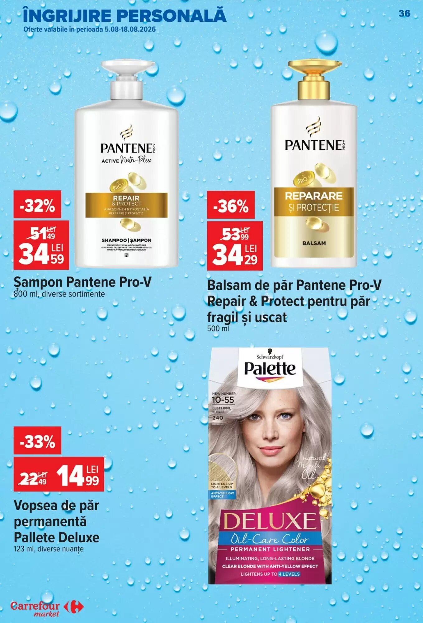 Catalogul cu oferte Carrefour Market valabil de la 12.08.2026 - Pagina 36.