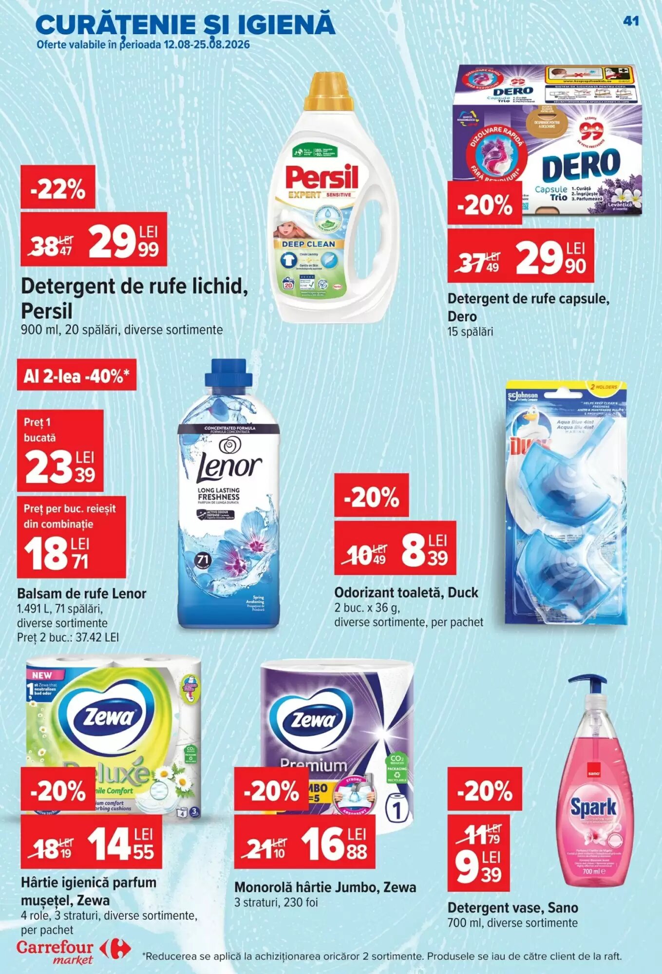 Catalogul cu oferte Carrefour Market valabil de la 12.08.2026 - Pagina 41.