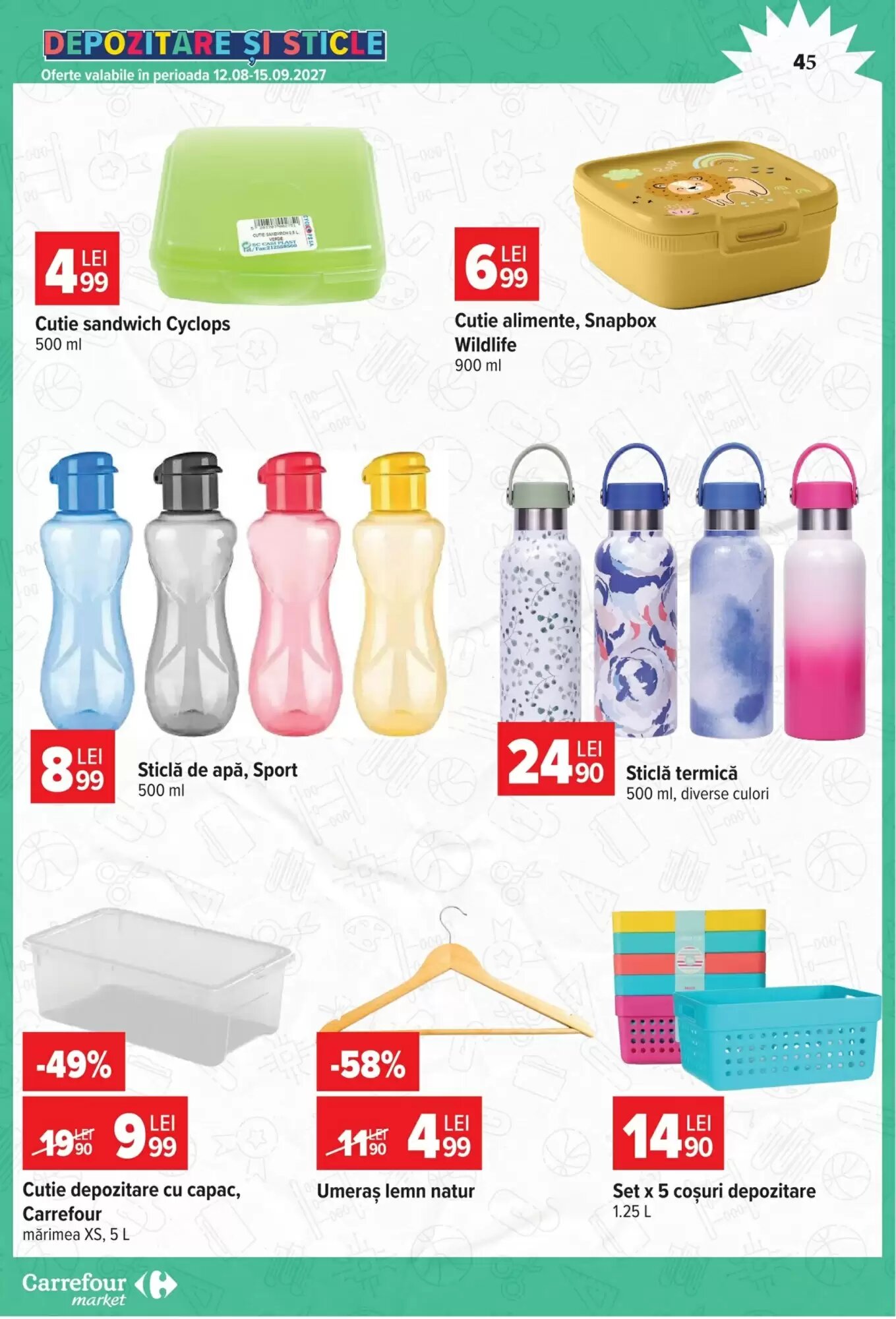 Catalogul cu oferte Carrefour Market valabil de la 12.08.2026 - Pagina 45.