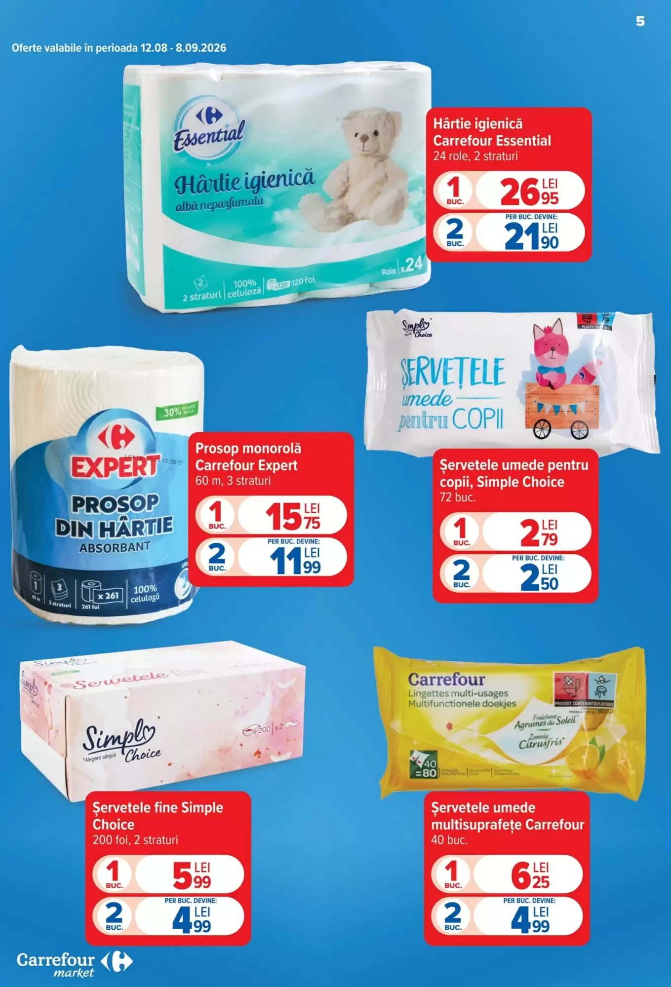 Catalogul cu oferte Carrefour Market valabil de la 12.08.2026 - Pagina 5.