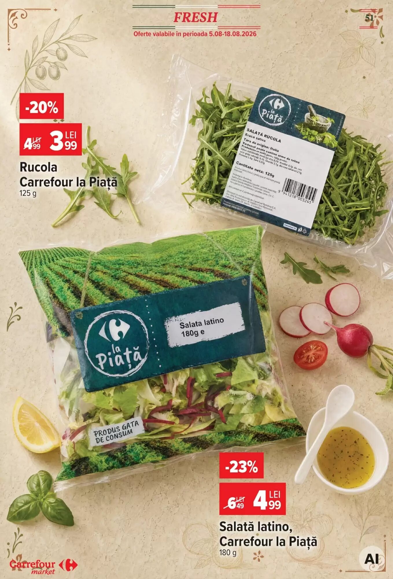 Catalogul cu oferte Carrefour Market valabil de la 12.08.2026 - Pagina 51.