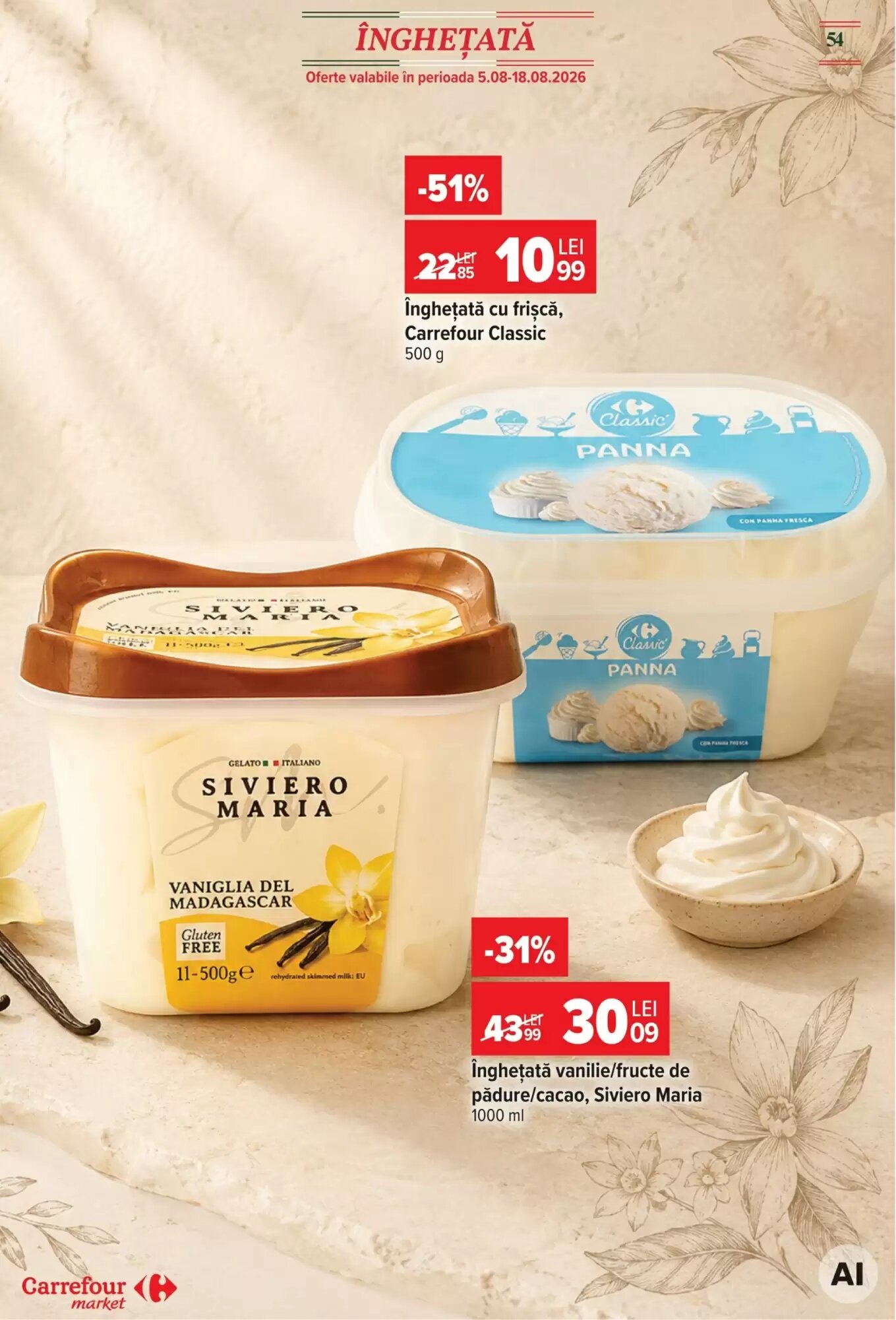 Catalogul cu oferte Carrefour Market valabil de la 12.08.2026 - Pagina 54.