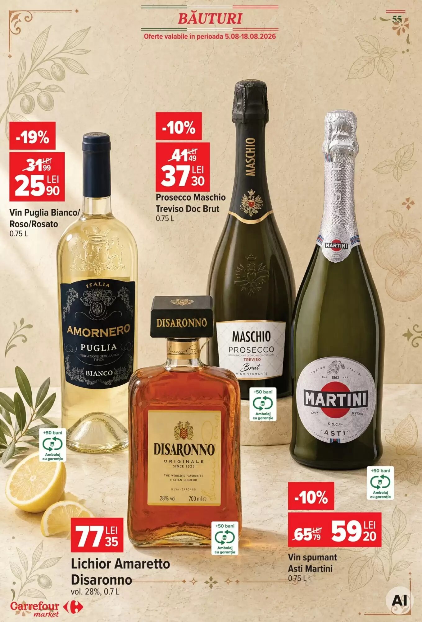 Catalogul cu oferte Carrefour Market valabil de la 12.08.2026 - Pagina 55.