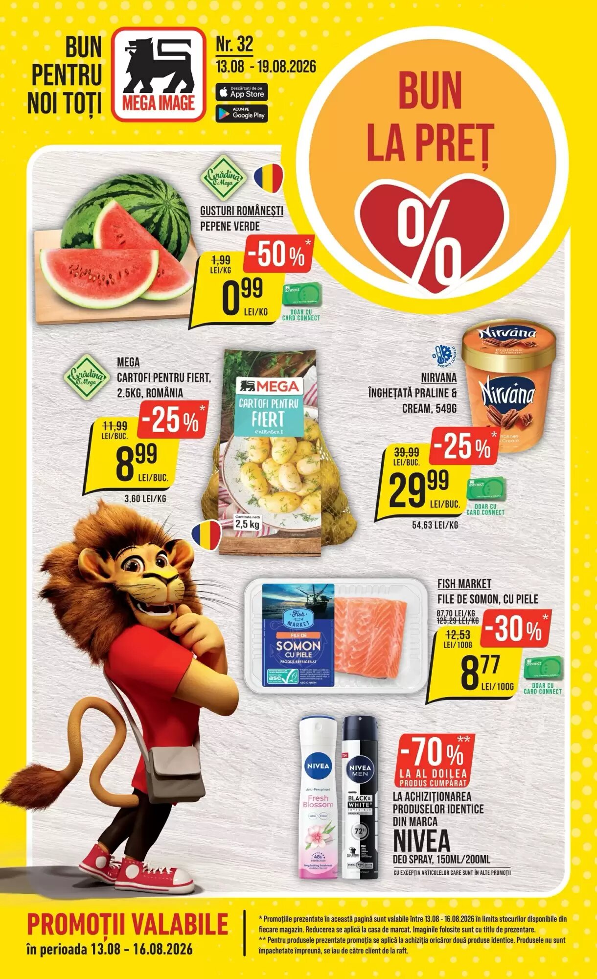 Catalogul cu oferte Mega Image valabil de la 13.08.2026 - Pagina 1.