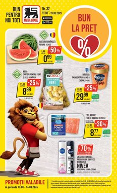 Catalogul cu oferte Mega Image valabil de la 13.08.2026