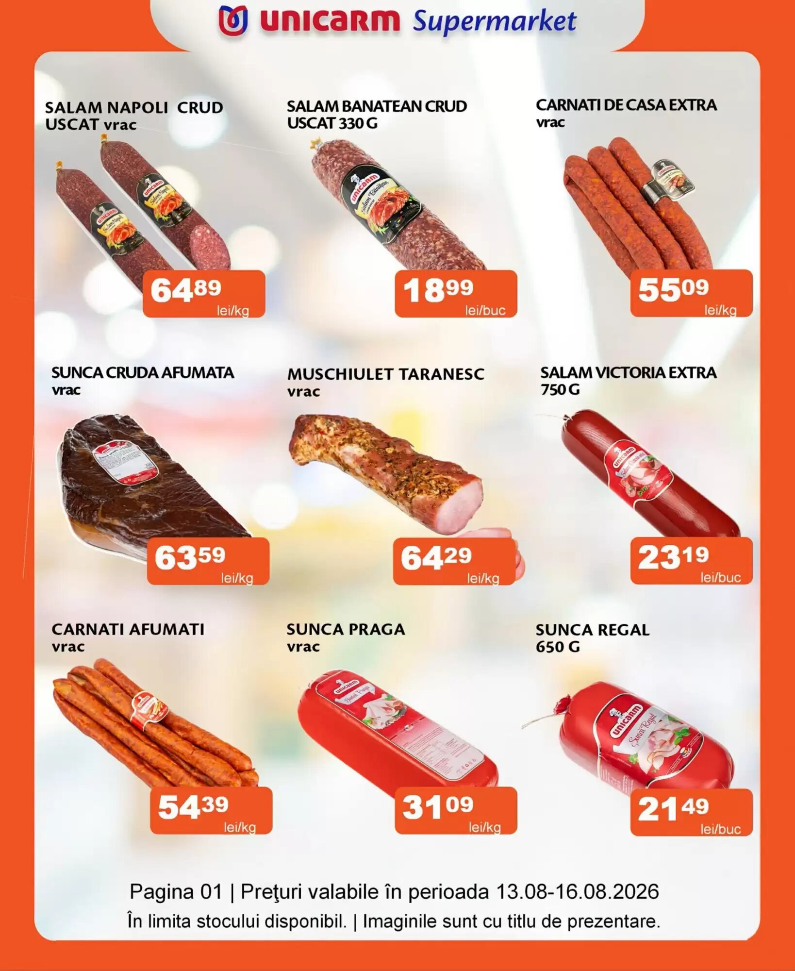 Catalogul cu oferte Unicarm valabil de la 13.08.2026 - Pagina 1.
