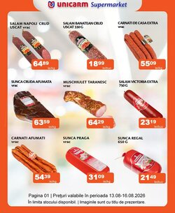 Catalogul cu oferte Unicarm valabil de la 13.08.2026