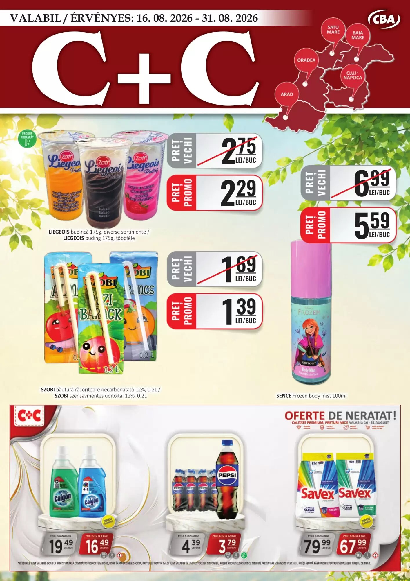 Catalogul cu oferte CBA valabil de la 16.08.2026 - Pagina 1.