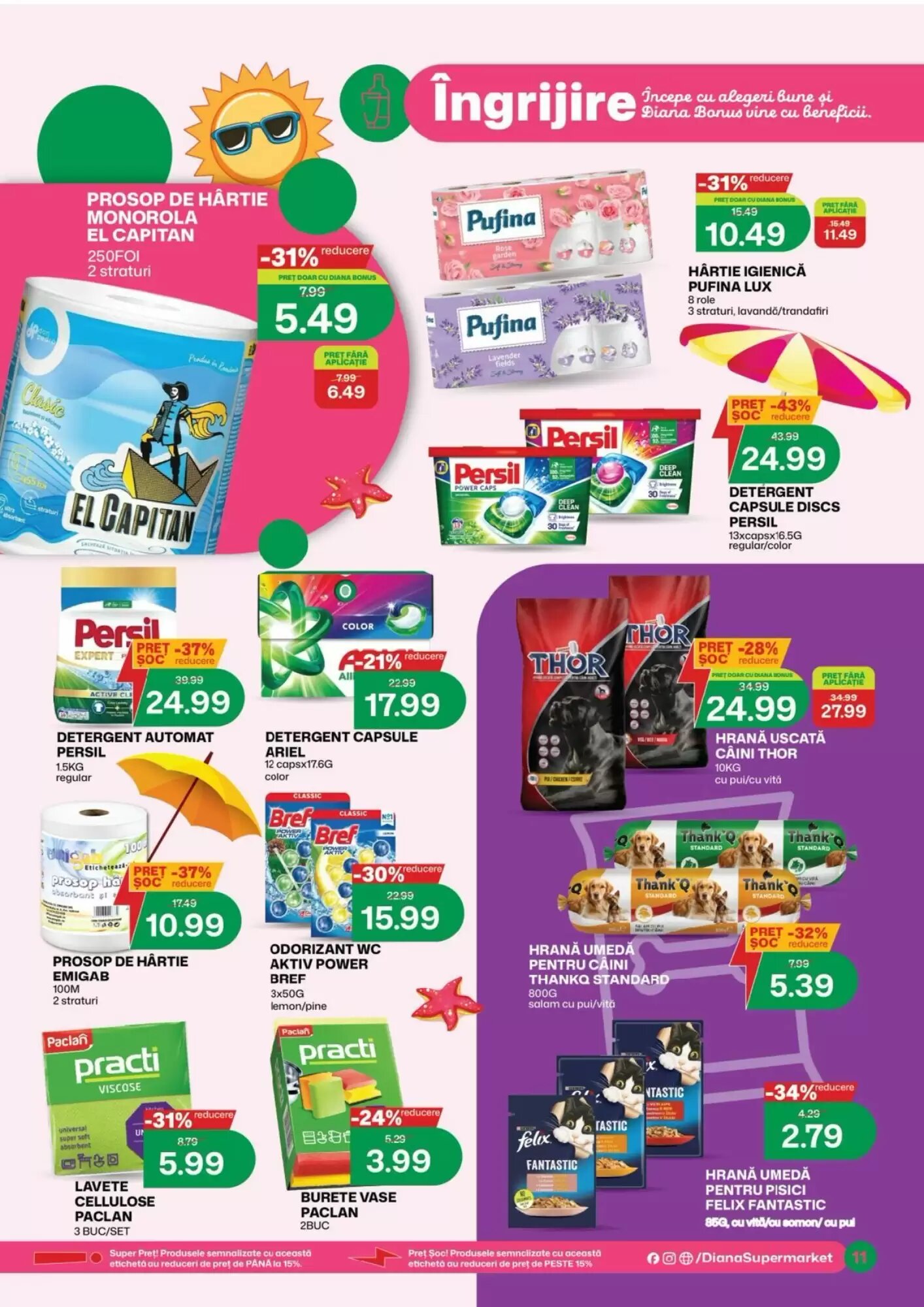 Catalogul cu oferte Diana Supermarket valabil de la 16.08.2026 - Pagina 11.